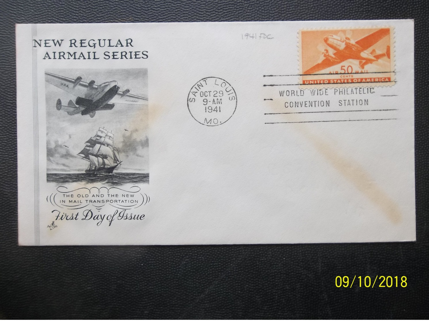 USA: 1941 50Cents UnAd. Ca-FDC (#BJ3) - 1941-1950