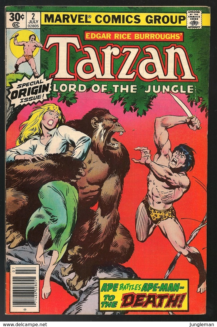 Tarzan # 2 - Marvel Comics - In English - July 1977 - John Buscema - TBE - Marvel