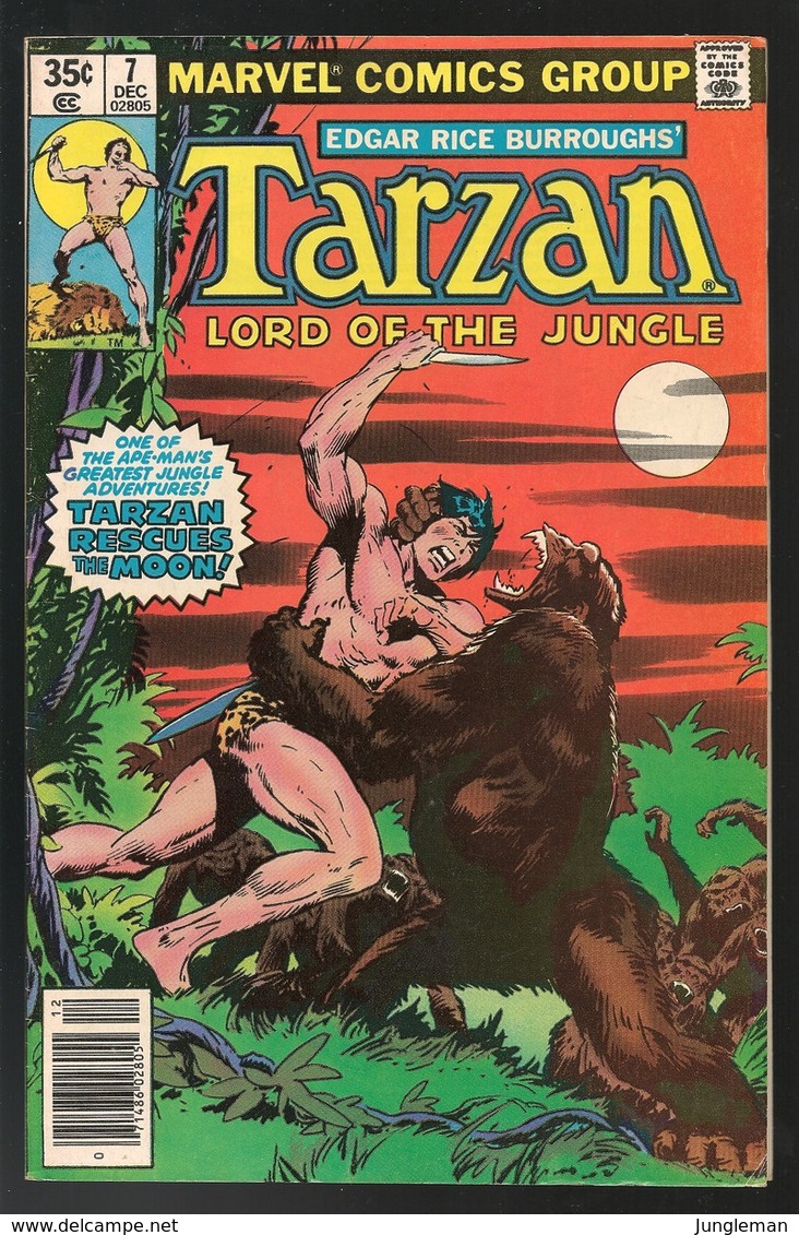 Tarzan # 7 - Marvel Comics - In English - December 1977 - John Buscema - TBE - Marvel