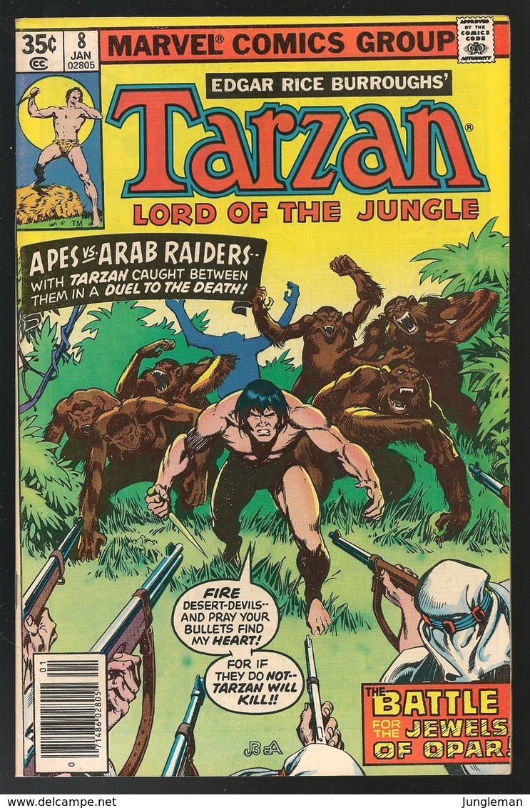 Tarzan # 8 - Marvel Comics - In English - January 1978 - John Buscema - TBE - Marvel