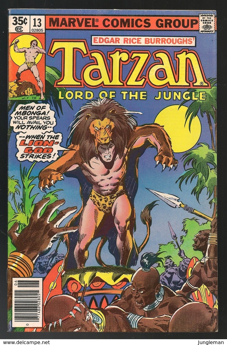 Tarzan # 13 - Marvel Comics - In English - June 1978 - John Buscema - TBE - Marvel