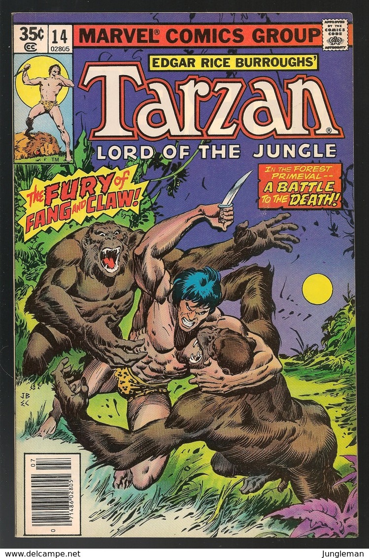 Tarzan # 14 - Marvel Comics - In English - July 1978 - John Buscema - TBE - Marvel