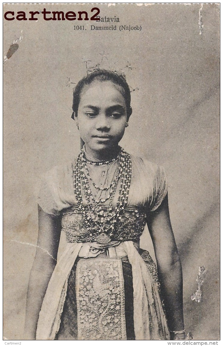 BATAVIA DAMSMEID NAJOEB NATIVE GIRL ETHNIC INDONESIAN LADY NEDERLANSCHD INDIE INDONESIE INDONESIA - Indonesië