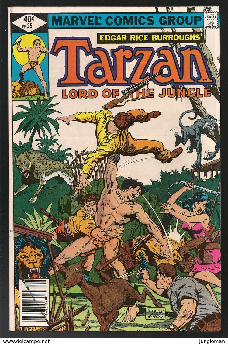 Tarzan # 25 - Marvel Comics - In English - June 1979 - Sal Buscema - TBE - Marvel