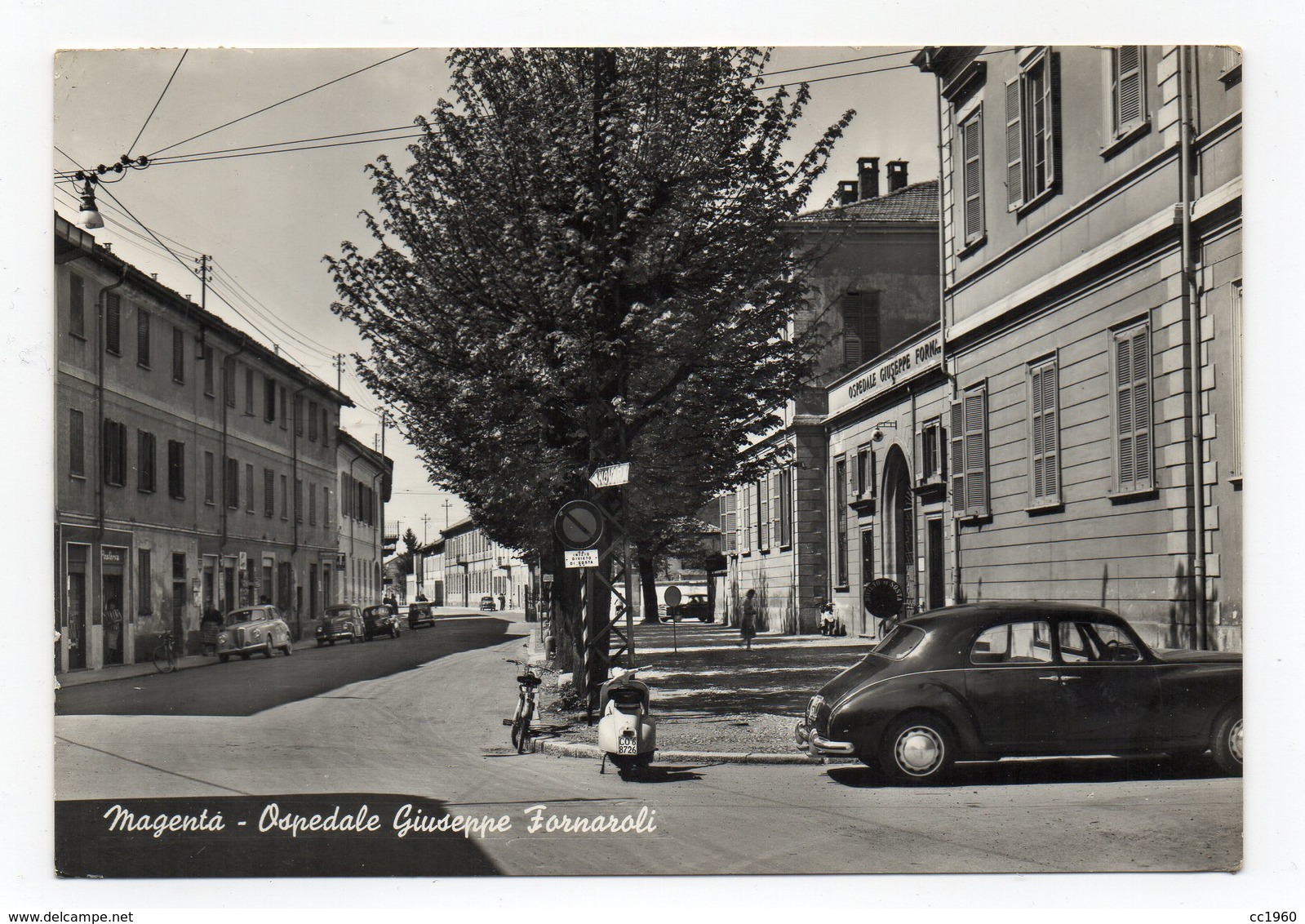 Magenta (Milano) - Ospedale Giuseppe Fornaroli - Auto E Moto Dell'Epoca - Viaggiata Nel 1960 - (FDC12379) - Milano (Milan)