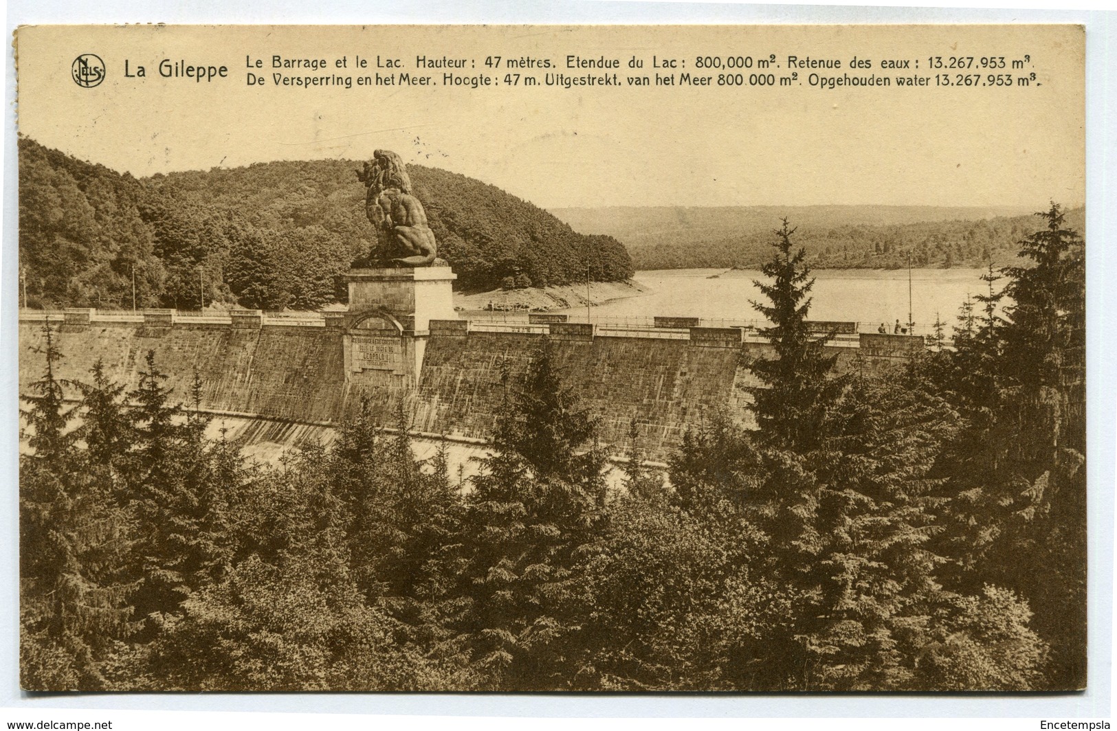 CPA - Carte Postale - Belgique - La Gileppe - Le Barrage Et Le Lac (SV5869) - Gileppe (Barrage)