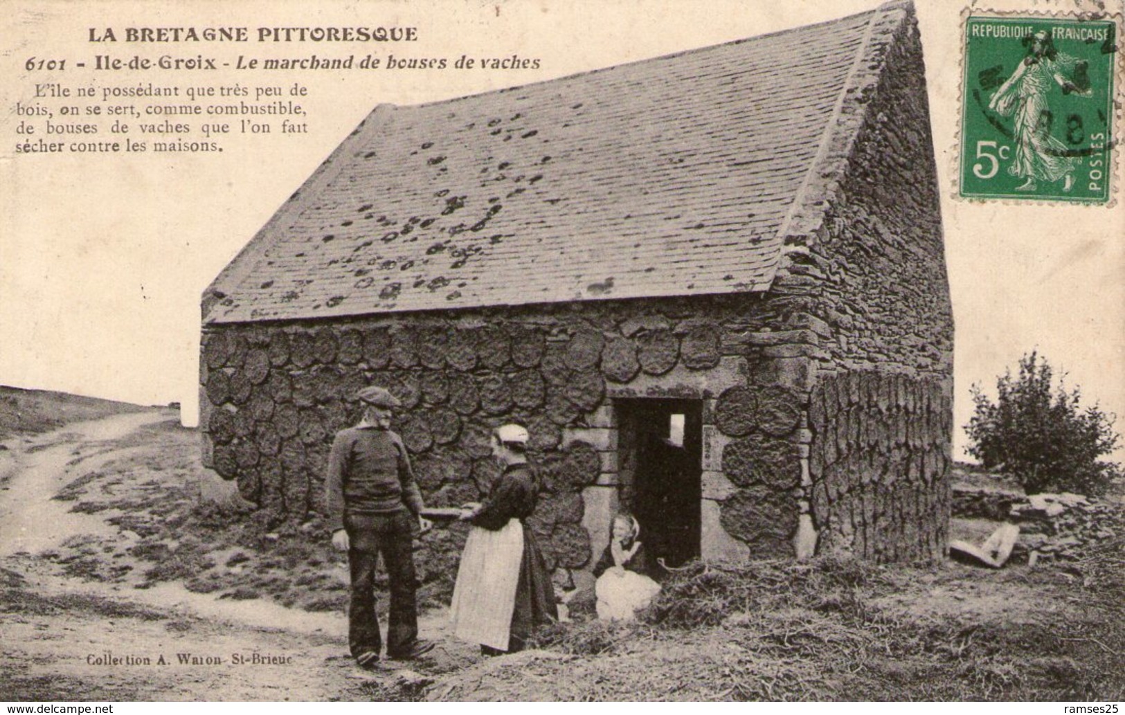 (75) CPA  Ile De Groix  Marchand De Bouses De Vaches  (Bon état) - Autres & Non Classés