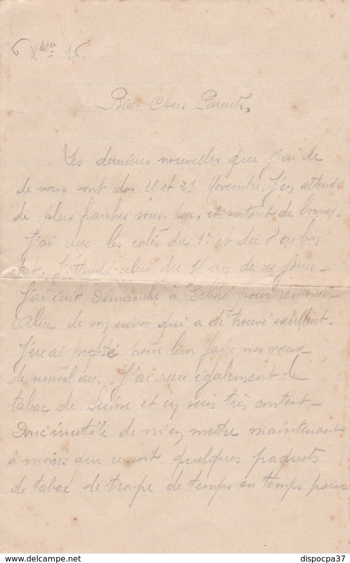 LETTRE PRISONNIERS DE GUERRE - CAMP DU FORT PRINTZ CARL à INGOLSTADT -BAVIERE - WW I