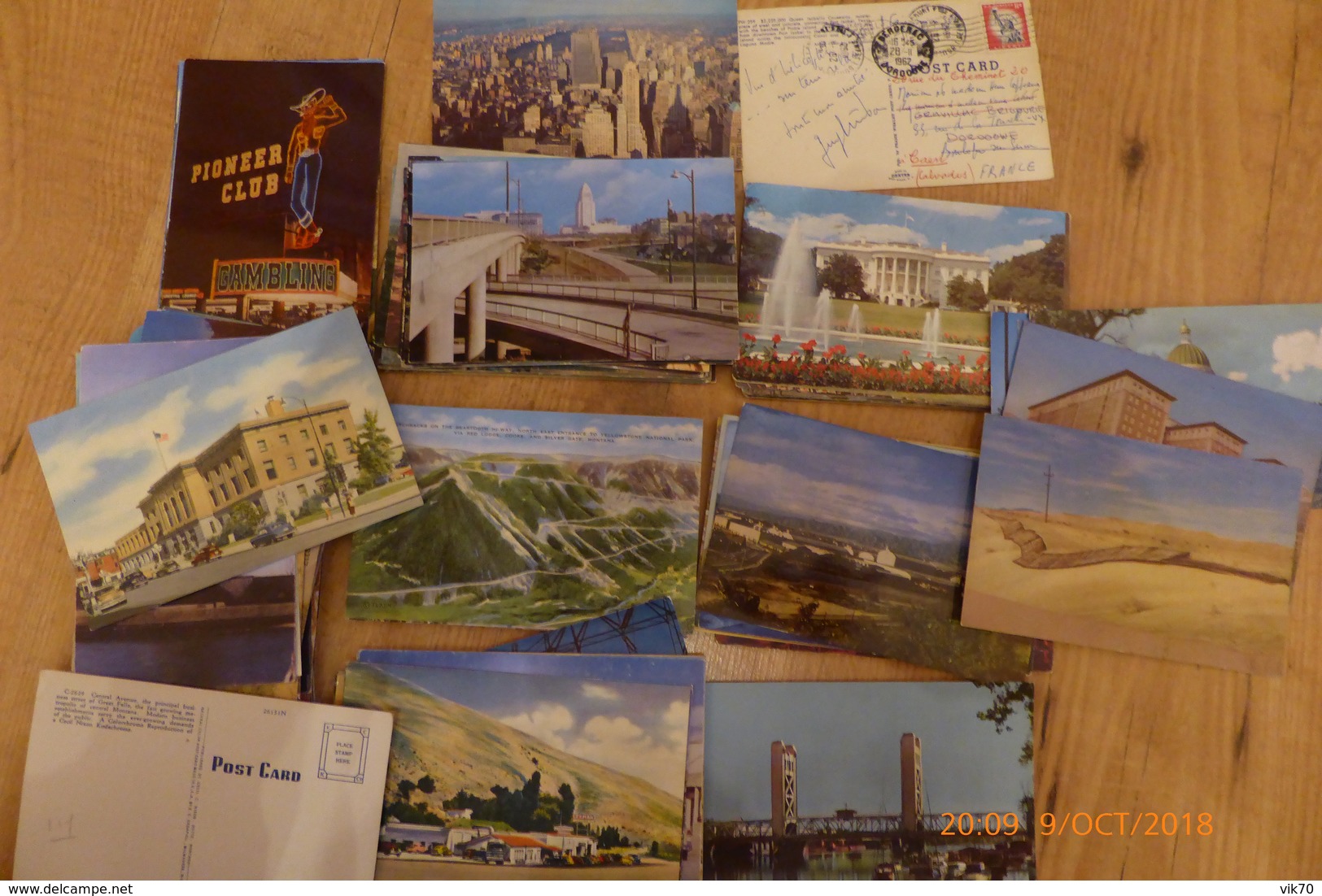 139 Cartes Des Etats Unis - 100 - 499 Cartoline