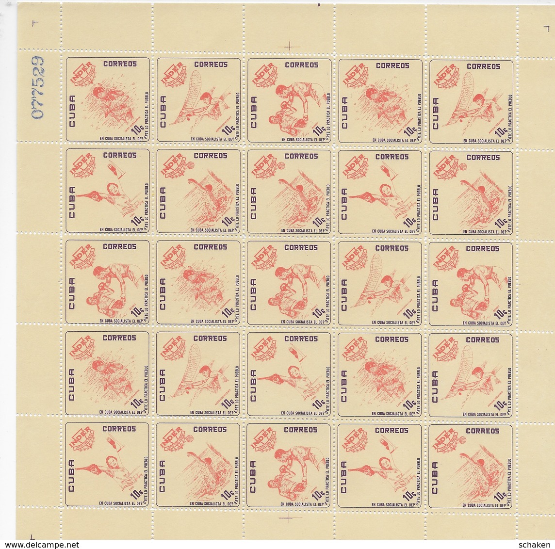 Cuba 1962; Ajedrez Chess 6x Full Sheet INDER ; Very Rare On Full Sheets - Cartas & Documentos