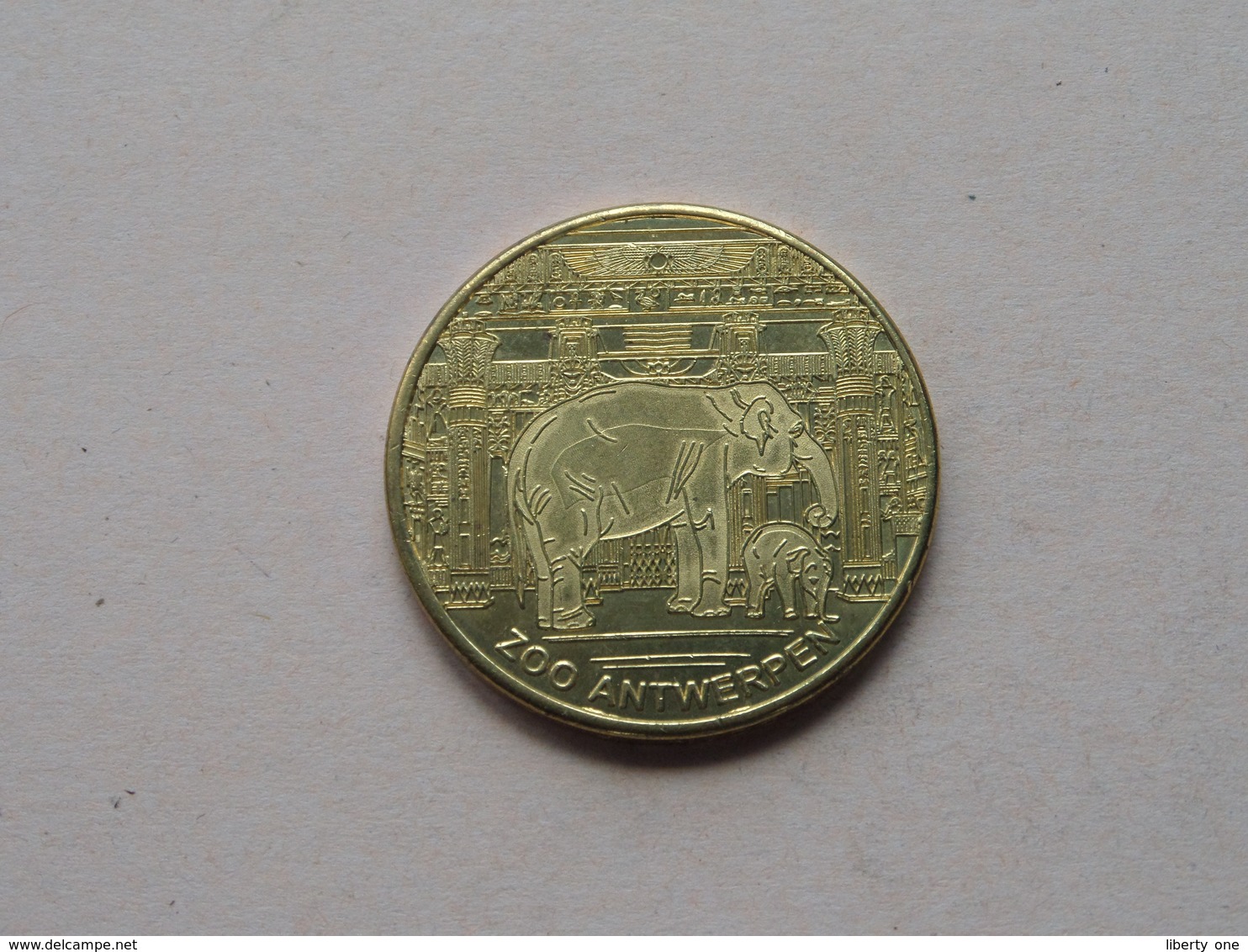ZOO Antwerpen 2010 /  Belgian Heritage - National Tokens B () België / Goudkleur ! - Souvenir-Medaille (elongated Coins)