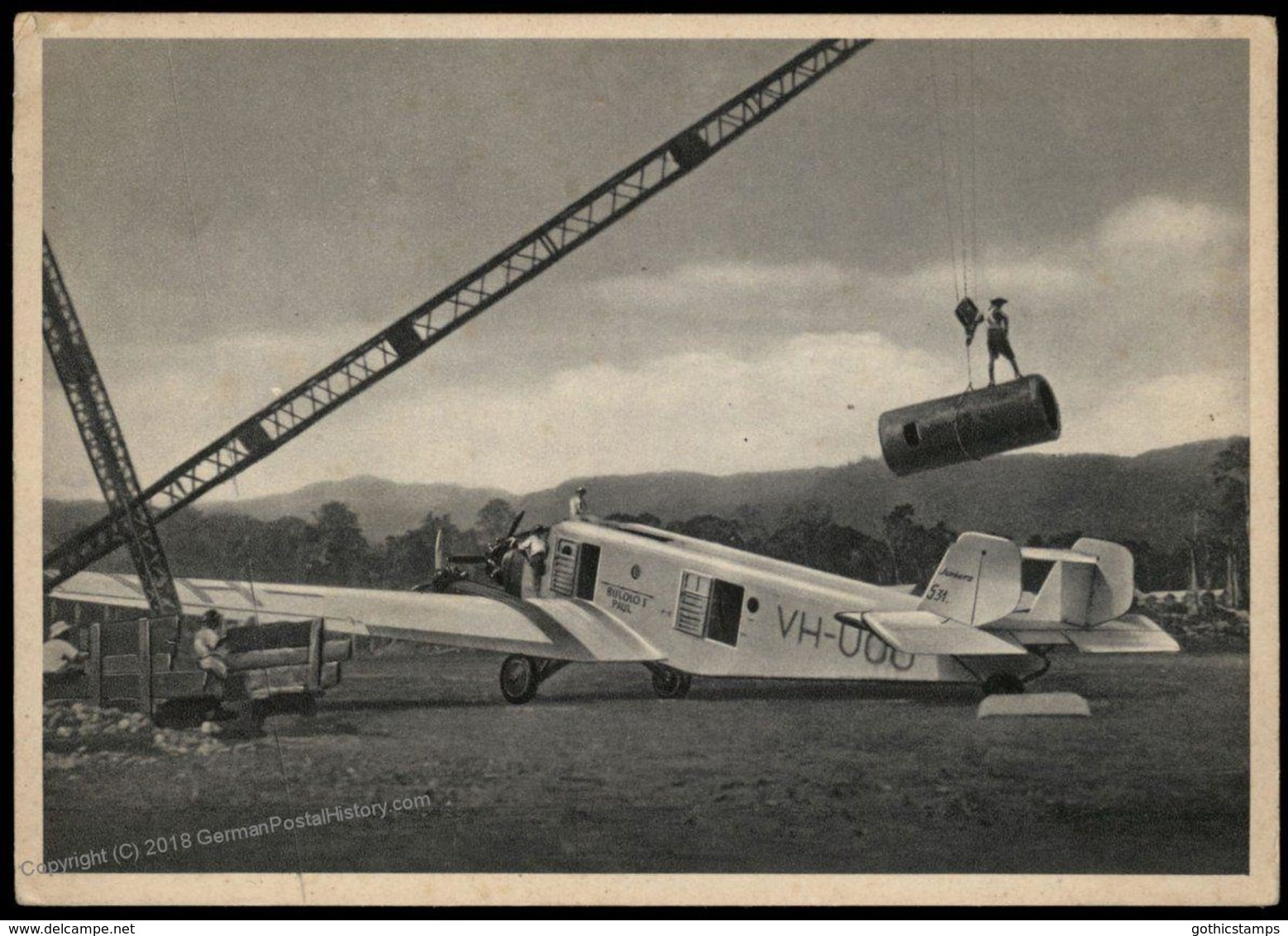Germany Junkers G31 Airplane Early Advertising Card 81850 - Ohne Zuordnung