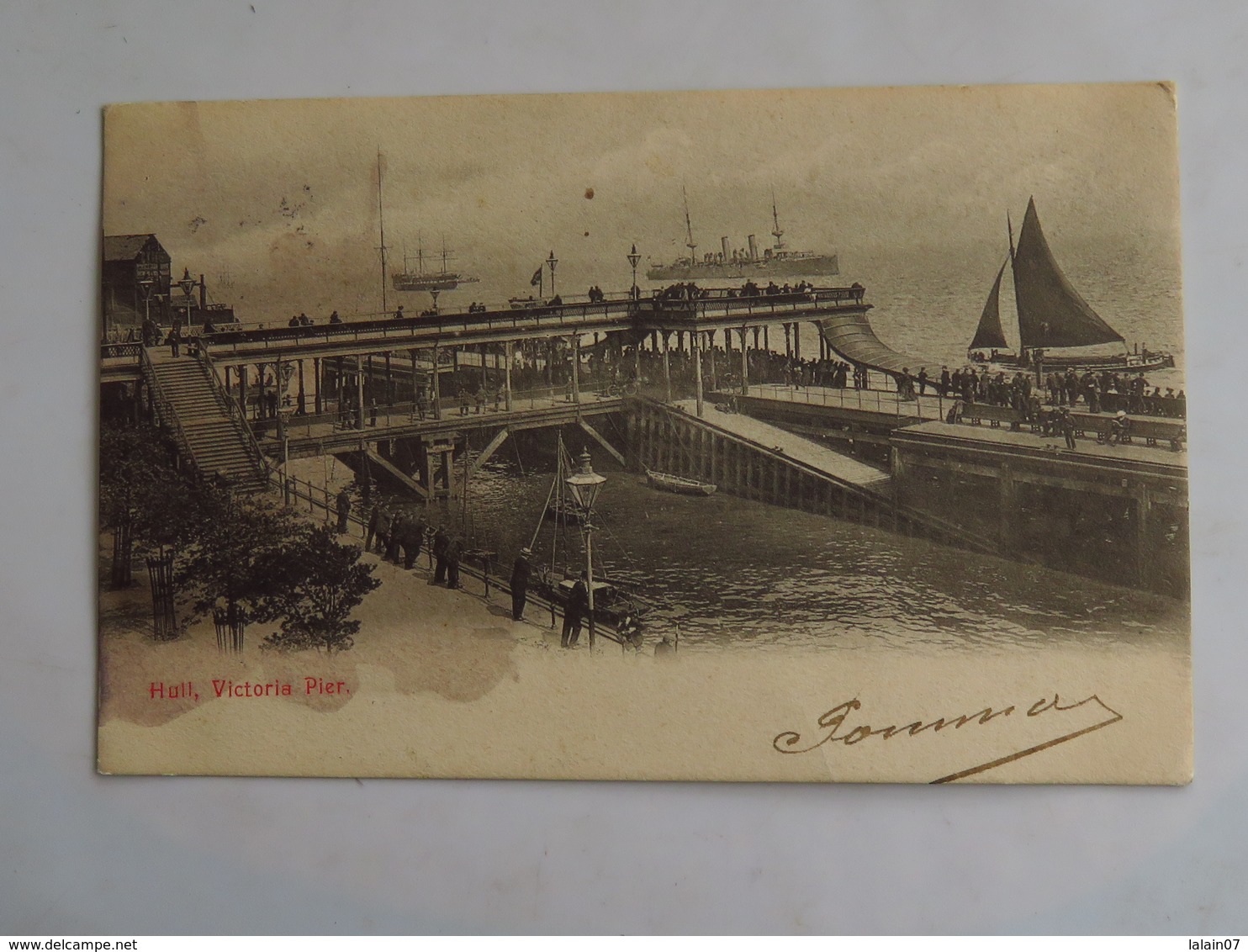 C.P.A. : HULL, Victoria Pier, Stamp In 1904 - Hull