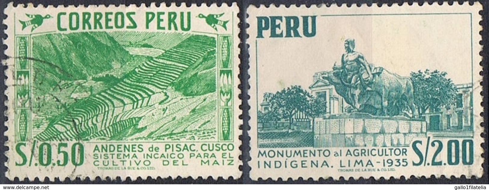 1953 - PERU' - AGRICOLTURA / FARMING - USATO / USED. - Peru