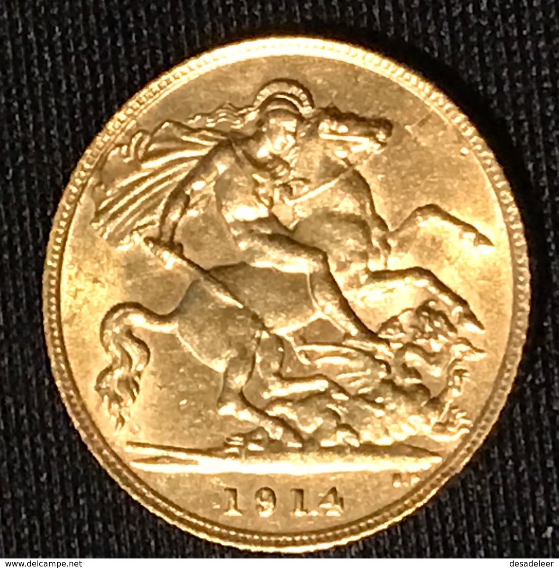 GREAT BRITAIN - ½ Sovereign 1914 - George V - Gold - 1/2 Sovereign