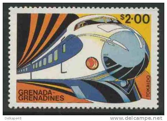 Grenada Grenadines 1982 Mi 500 YT 460 ** “Tokaido Shinkansen “Hikari”, Japan – Famous Trains / Zug / Trein - Trenes