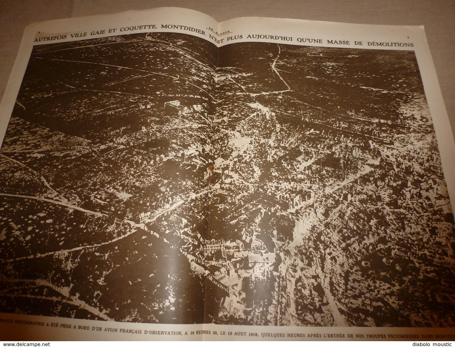 1918 LE MIROIR:Lassigny;Hartmannswillerkopf;Montdidier;Canadiens;Inondations Flandre;Tombe Du Lieutenant Roosevelt;etc - Französisch