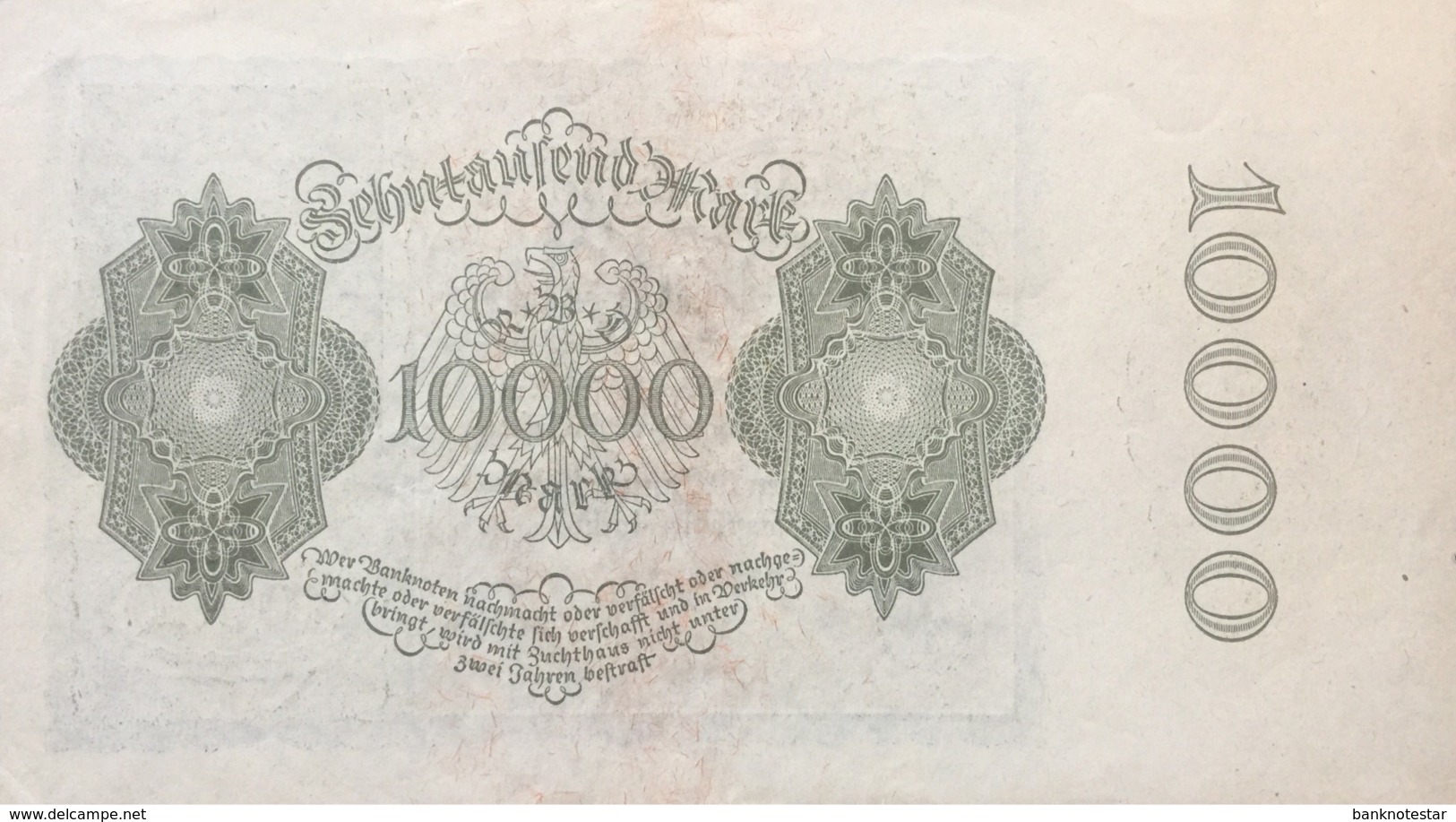 Germany 10.000 Mark, DEU-78c/Ro.69c (1922) - EF/XF - 10000 Mark