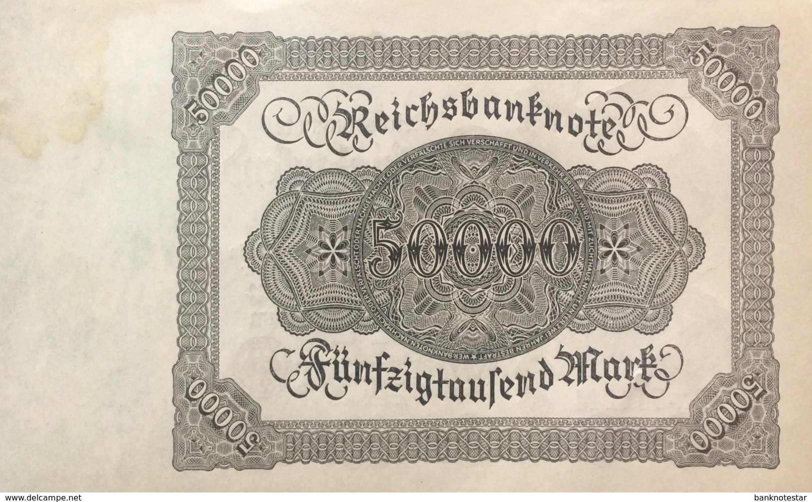 Germany 50.000 Mark, DEU-90d/Ro.79d (1922) - AU - 50000 Mark