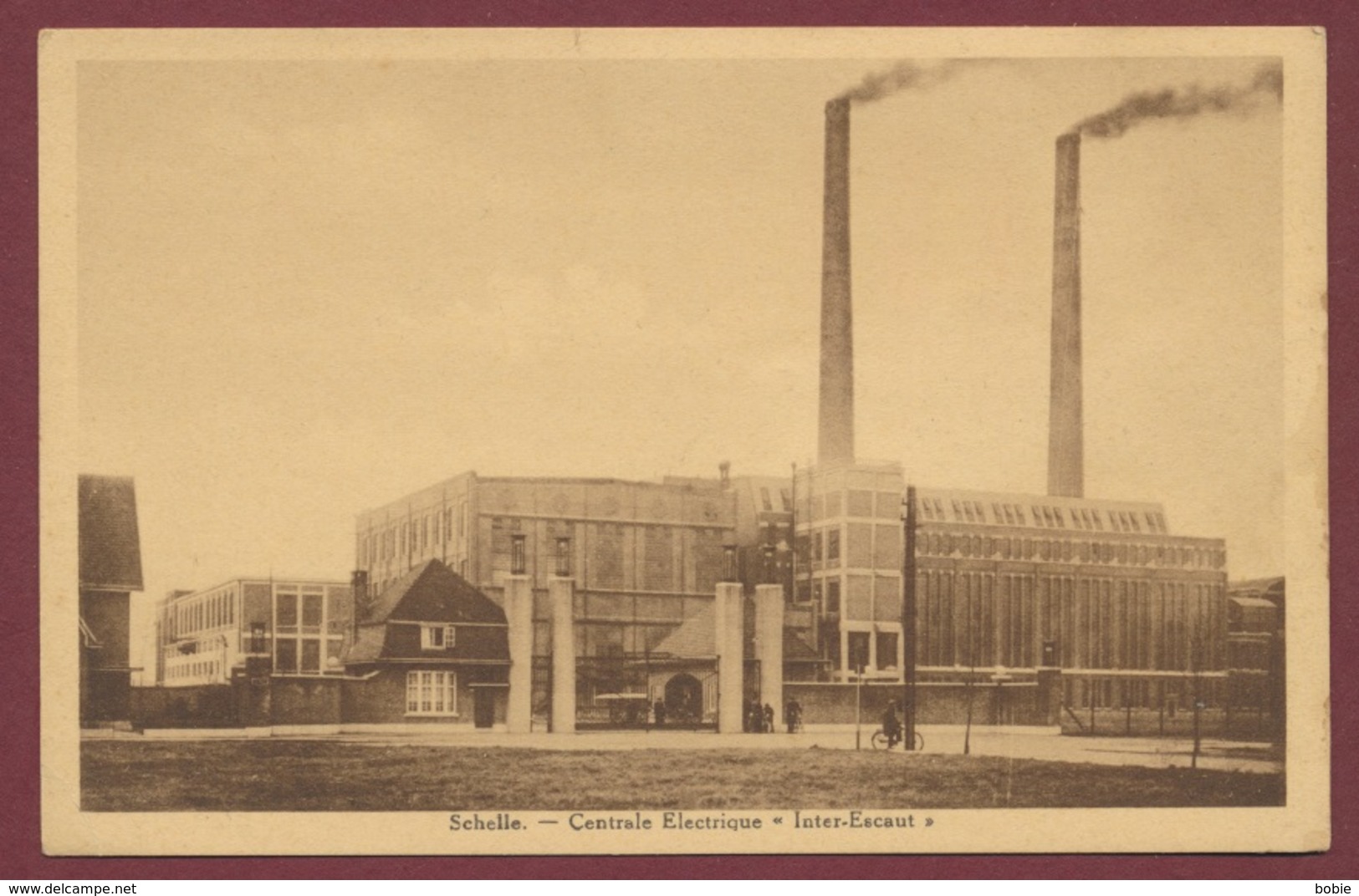 Schelle - Belgique : La Centrale Electrique " Inter - Escaut " / Thème Usine Electricité Energie - Schelle