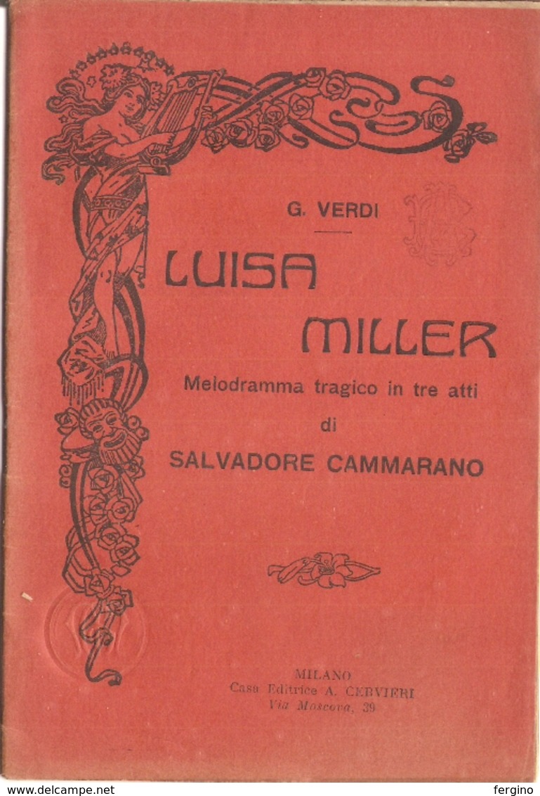 G. VERDI - LUISA MILLER - LIBRETTO D'OPERA - Cinema & Music