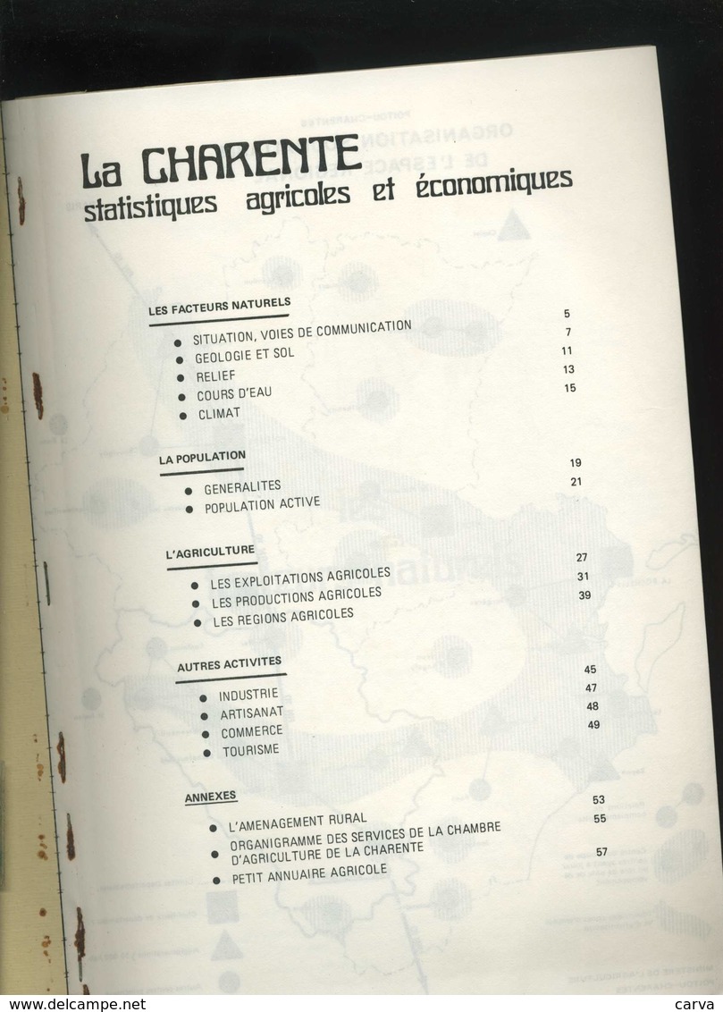 Charente Ressource Et Vie Chambre D'agriculture 1980 (climat, Populations Cognac, La Couronne, Jarnac, Ruffec, Chalais ) - Poitou-Charentes