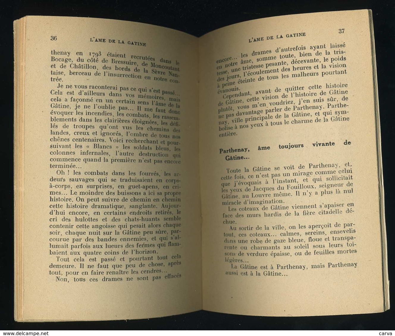 L' Ame De La Gatine Georges Julia Picard Imprimerie Du Progrés Niort 1931 ( Conference Donnée A Parthenay ) - Poitou-Charentes