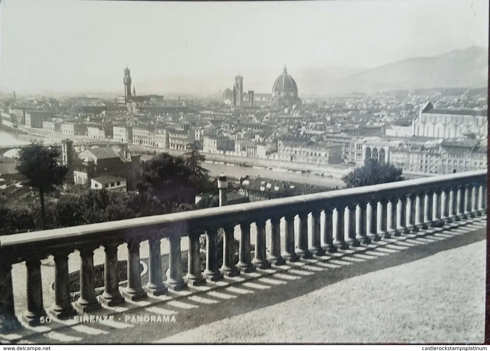 L) 1970 ITALY, FIRENZE, ARCHITECTURE, CITY, BRIDGE, TREE, POSTCARD - Unclassified