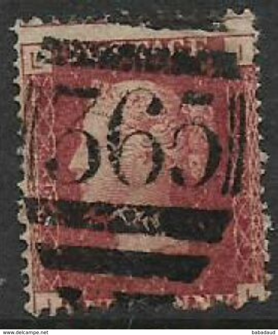 Great Britain, Queen Victoria, 1d Lake Red, Perforated, SG 44,  Plate 149,  Used - Used Stamps