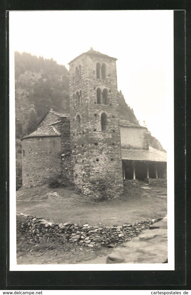 AK Andorra, Ortspartie Mit Kirche - Andorra