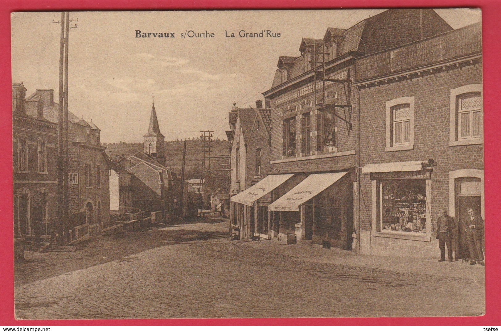 Barvaux S / Ourthe - La Grand'Rue ... Magasins - 1928 ( Voir Verso ) - Durbuy