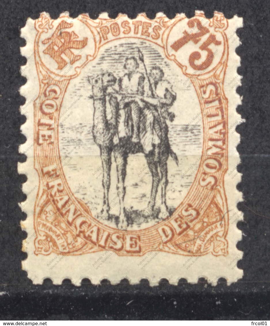 Côte Française Des Somalis, Yvert 63, Scott 60, MNH - Neufs