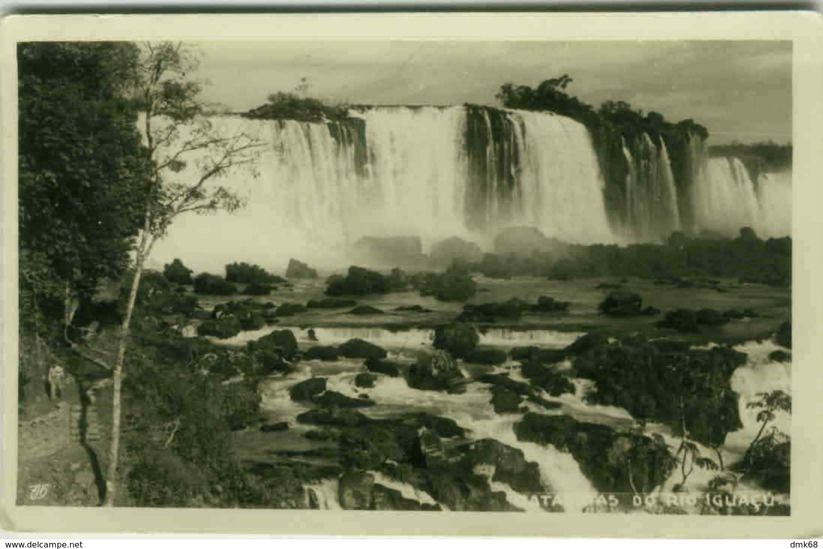 BRAZIL - CASCATAS DO RIO IGUACU - VINTAGE RPPC POSTCARD (BG160) - Curitiba