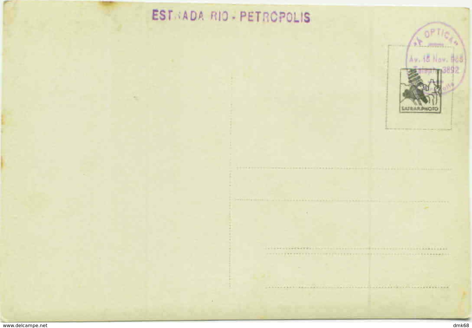 BRAZIL - PETROPOLIS - ESTRADA RIO - RPPC POSTCARD 1920s (BG144) - Rio De Janeiro