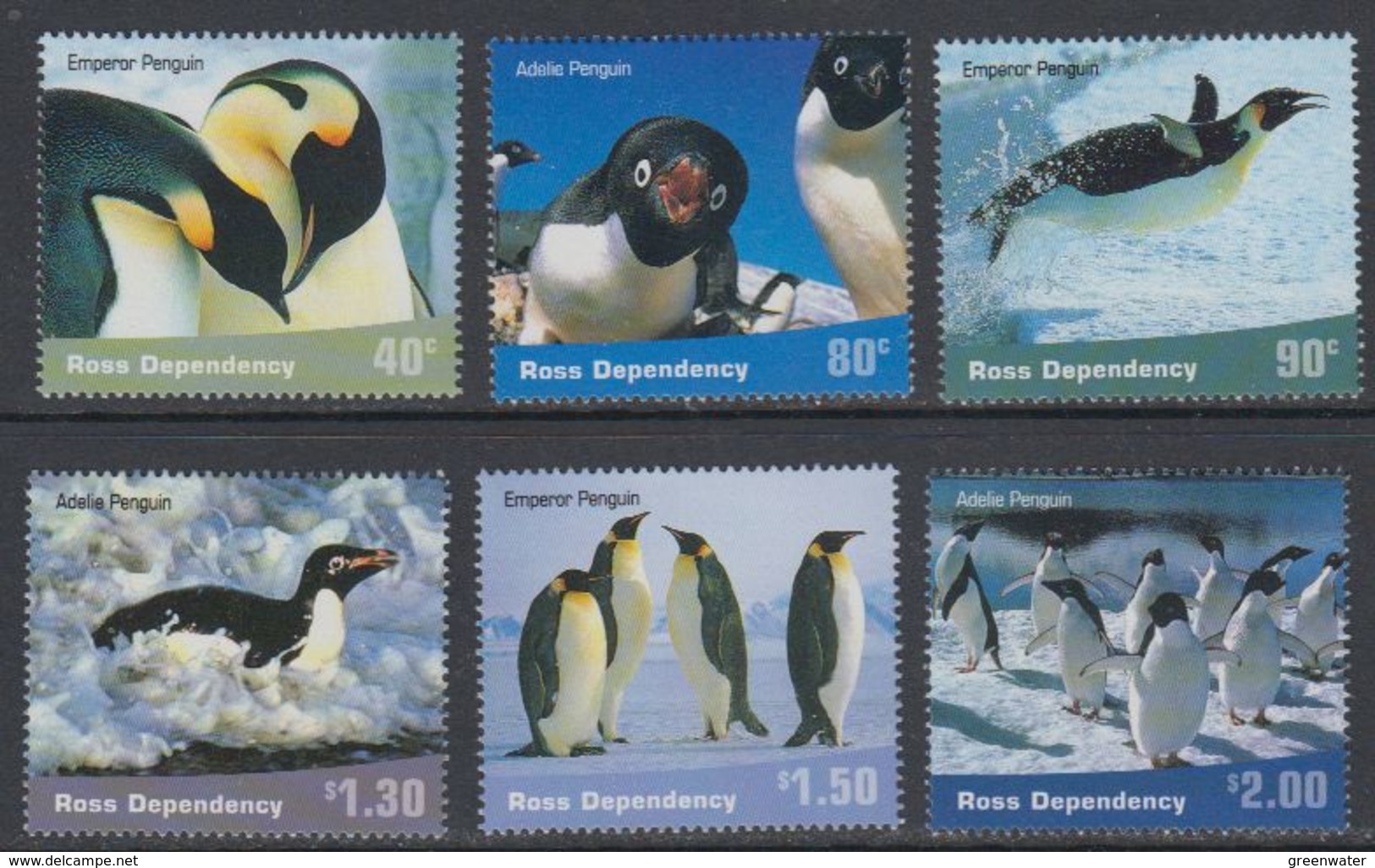 Ross Dependency 2001 Penguins 6v  ** Mnh  (40890A) - Ongebruikt