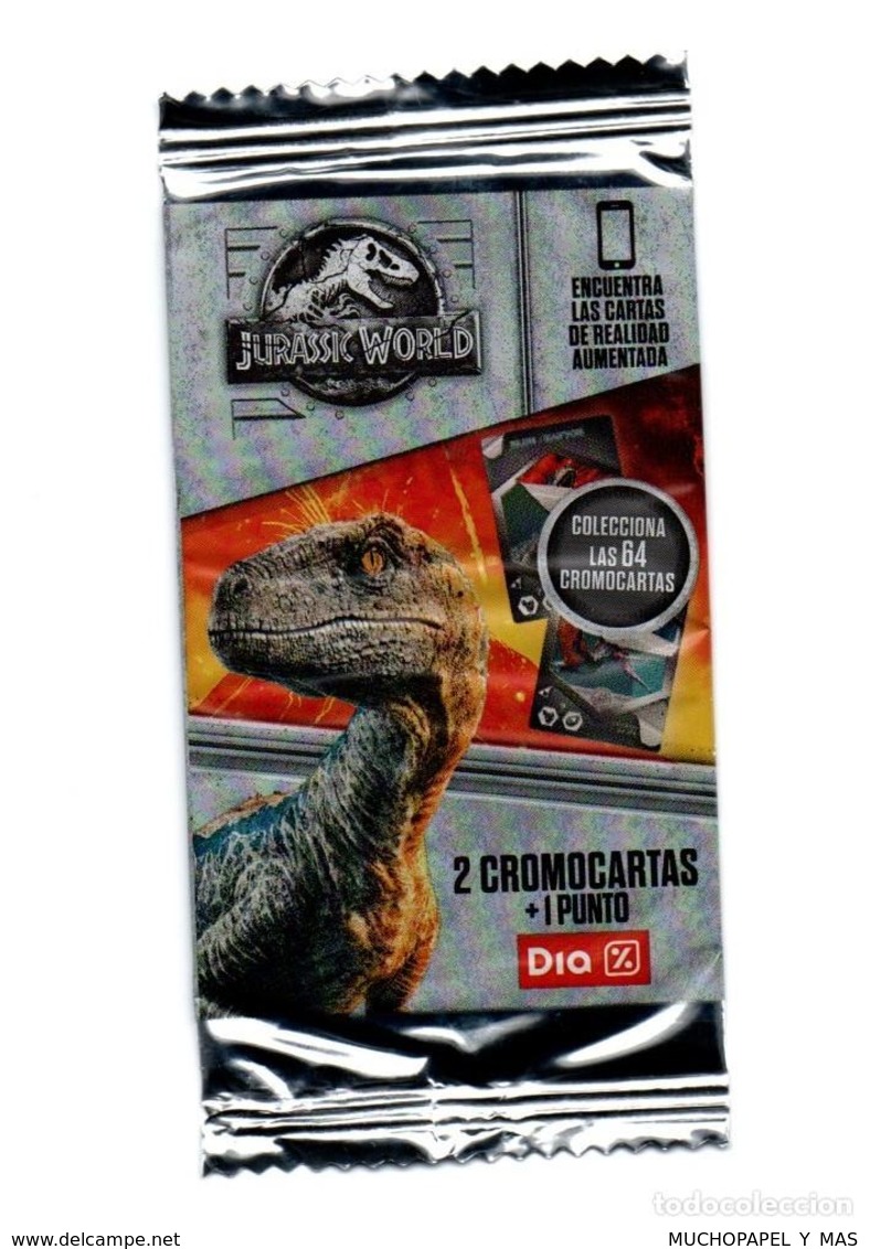 RARO SOBRE DE CROMOS JURASSIC WORLD MUNDO JURÁSICO SUPERMERCADOS DIA PARQUE JURÁSICO JURASSIC PARK CARDS CROMOCARTAS - Otros & Sin Clasificación