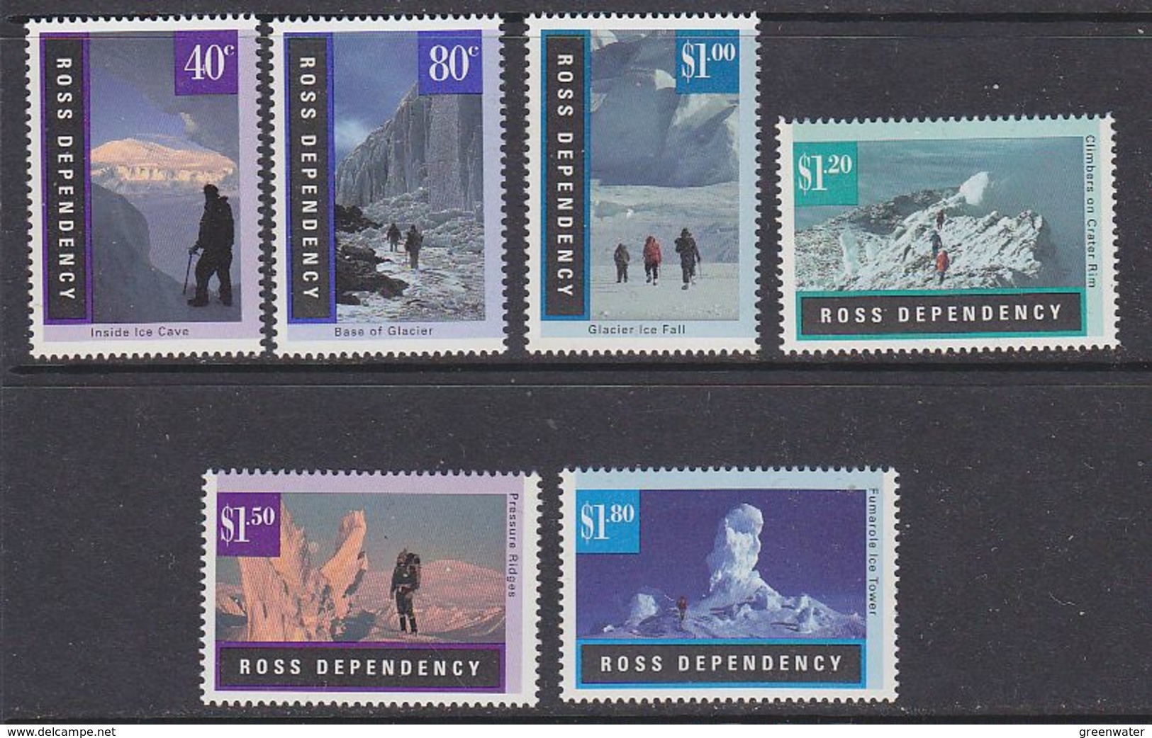 Ross Dependency 1996 Gletscherlandschaften 6v ** Mnh (40891D) - Neufs