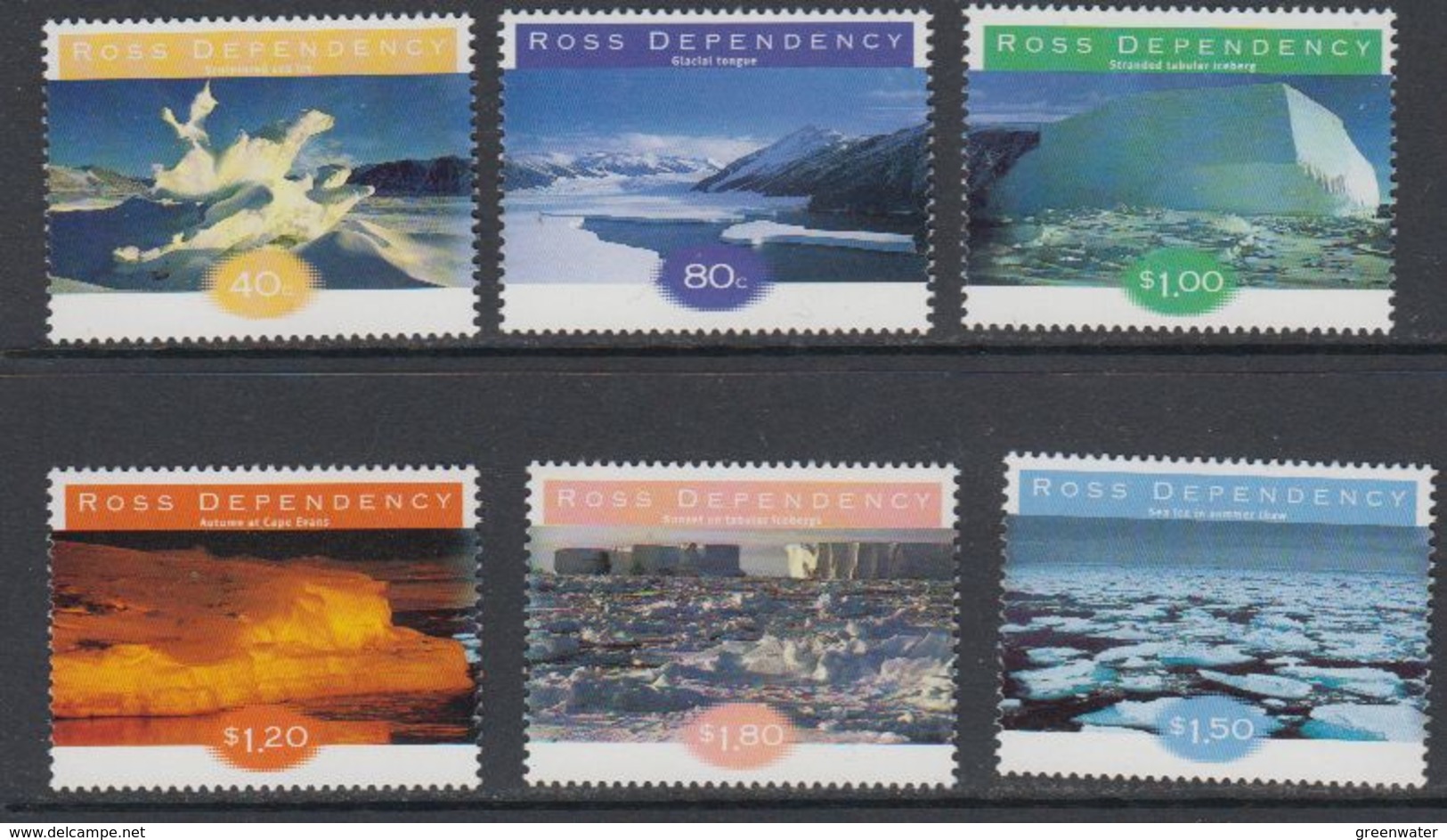 Ross Dependency 1998 Ice Formations 6v  ** Mnh (40891) - Ongebruikt