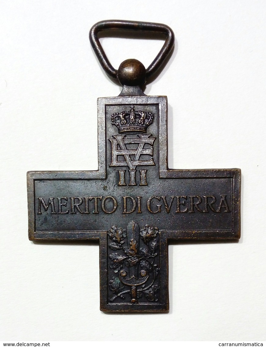 WWI - CROCE Al MERITO Di GUERRA (Regno D' Italia - Vittorio Emanuele III) Senza Nastro - Croix / Cross - Italie
