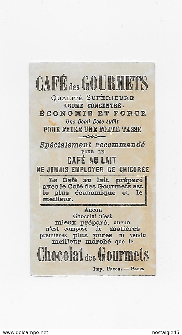 Pacon/encadrement Or :  Dans Médaillon : Femme à La Coiffe Noire  + Ecusson Puy-de-Dôme.Clermont  Sur  Fond Du Paysage - Thé & Café