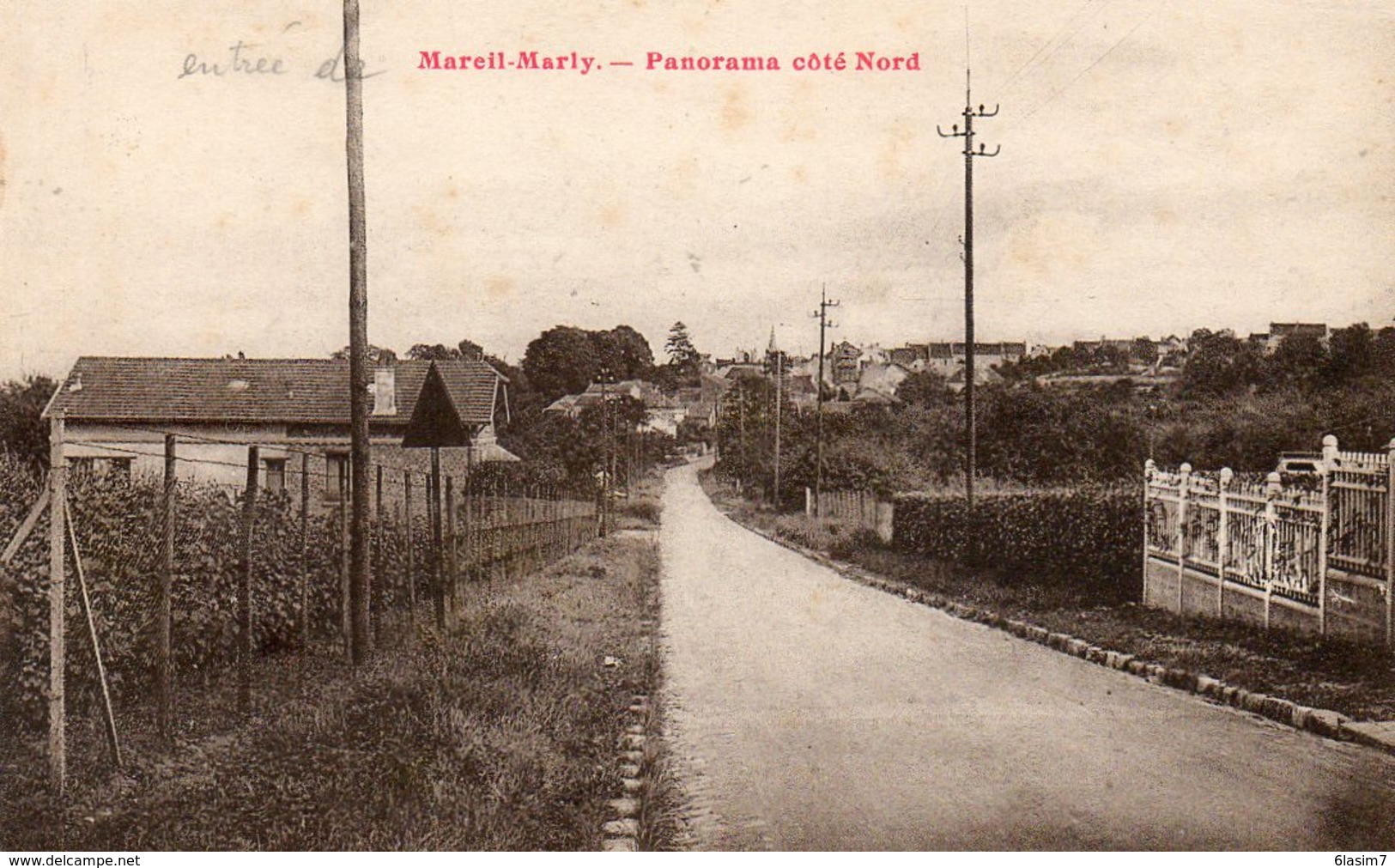 CPA - MAREIL-MARLY (78 - Aspect De L'entrée Du Bourg Dans Les Années 20 / 30 - Sonstige & Ohne Zuordnung
