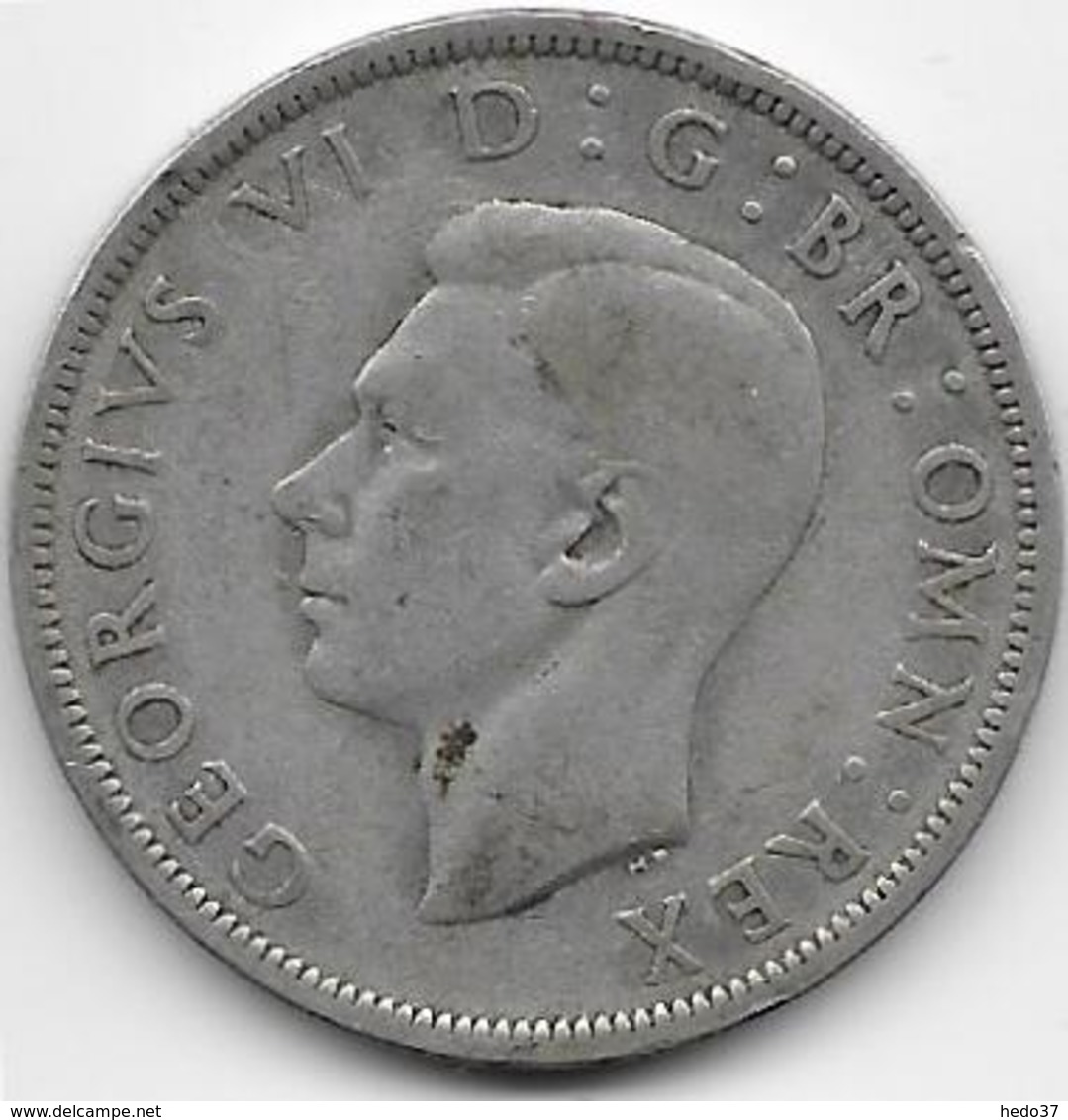 Grande Bretagne - Half Crown 1942 - Argent - TB - Autres & Non Classés