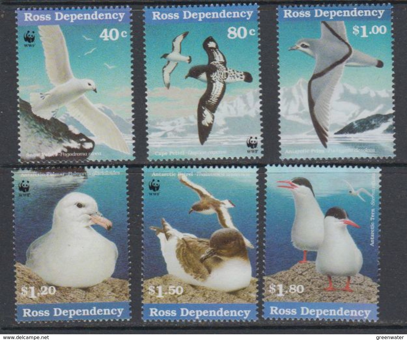 Ross Dependency 1997 Sea Birds /WWF 6v  ** Mnh (40891G) - Ongebruikt