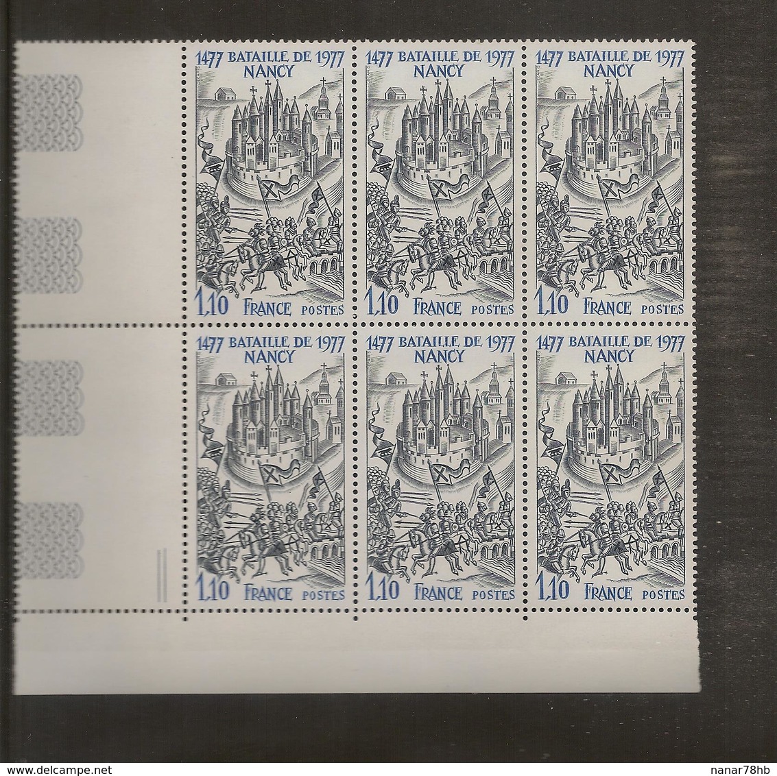 Lot De 2 Blocs De 4 Et 6 Timbres Bataille De Nancy N°1943 (bord De Feuille) - Ungebraucht