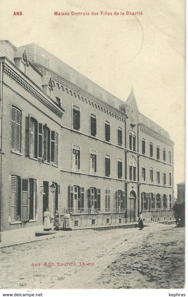 ANS : Maison Centrale Des Filles De La Charité - Cachet De La Poste 1910 - Ans