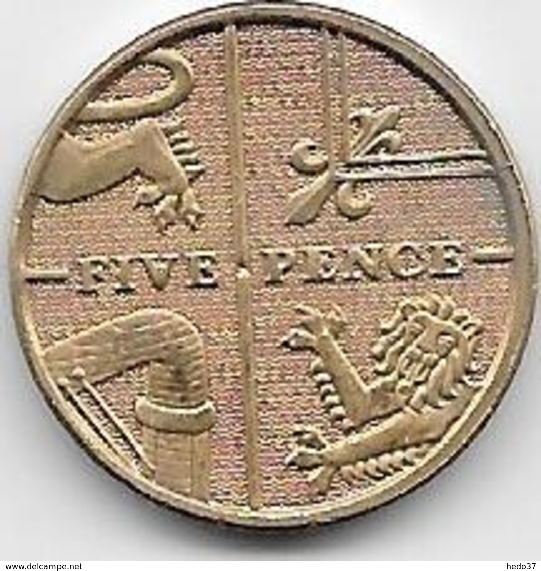 Grande Bretagne - 5 Pence 2008 - 5 Pence & 5 New Pence