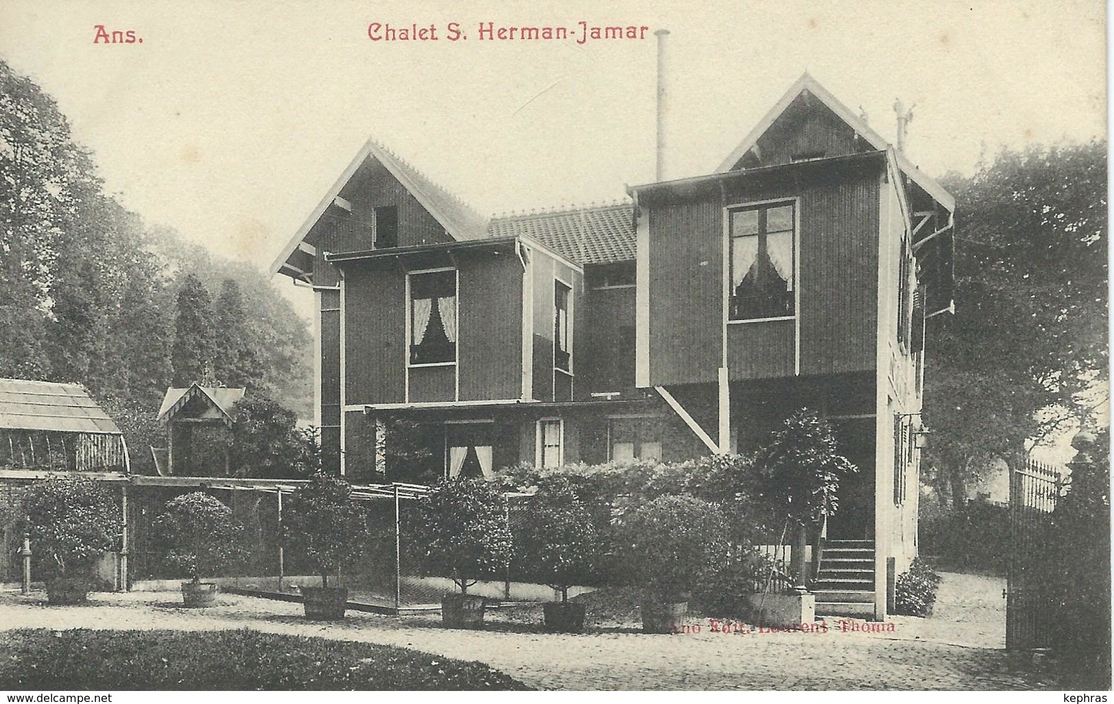 ANS : Chalet S. Herman-Jamart - RARE VARIANTE - Ans