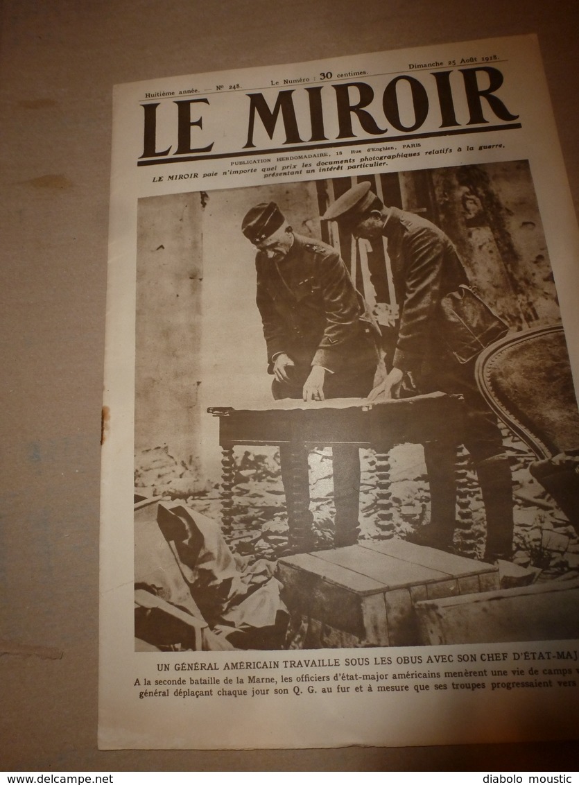 1918 LE MIROIR:Morisel,Moreuil;Les Canadiens Et Australiens à Chaulnes; Les AMEX; Nombreuses Photographies; Etc - Französisch