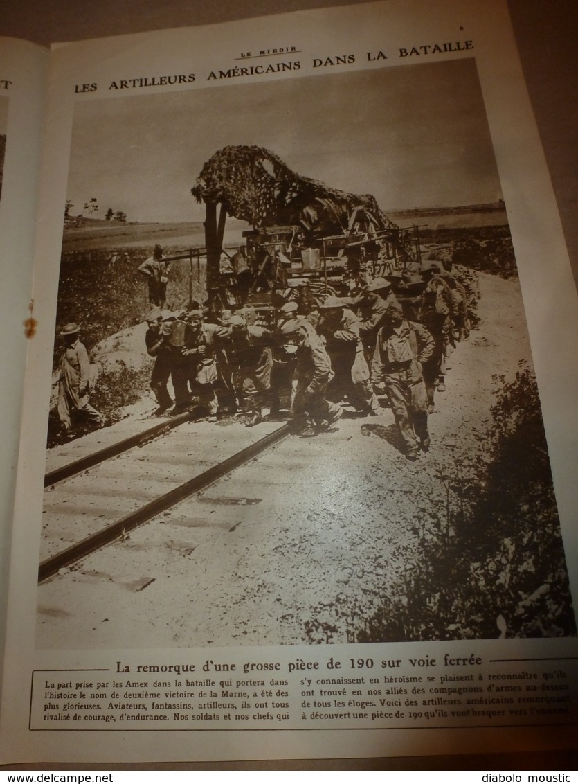 1918 LE MIROIR:Fère-en-Tardenois;US Soldiers ; Lucy-le-Bocage; Saint-Jean-des-Vignes;etc (nombreuses Photographies) - Français