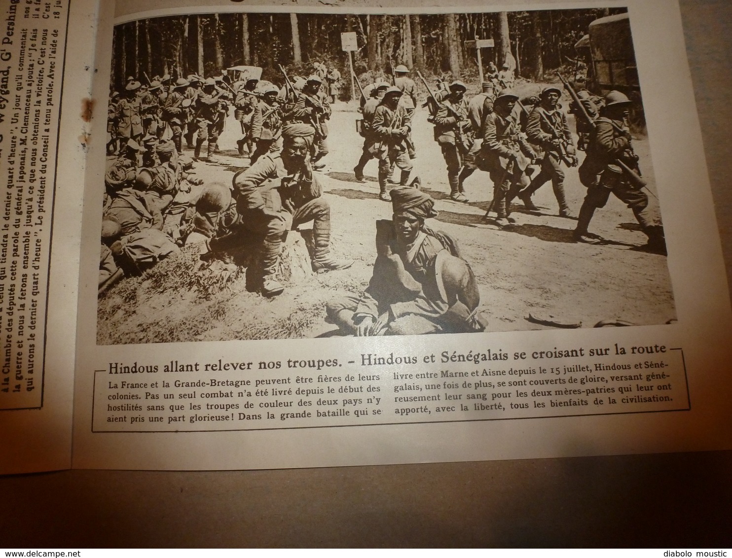 1918 LE MIROIR:Soldats Hindous Et Sénégalais; Scots Soldiers (écossais);Les Chasseurs Alpins; Etc - Français